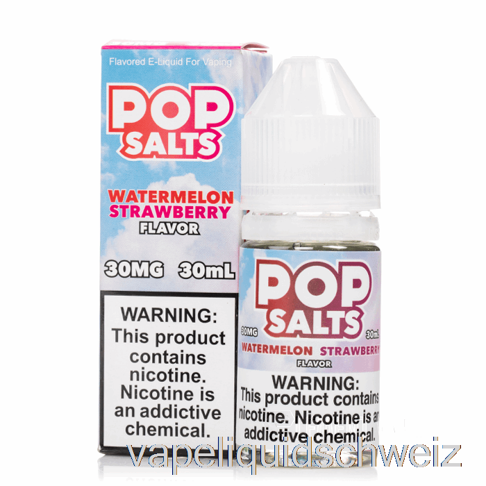 Wassermelone Erdbeere – Popsalze – 30 Ml 30 Mg Vape Liquid E-Liquid Schweiz